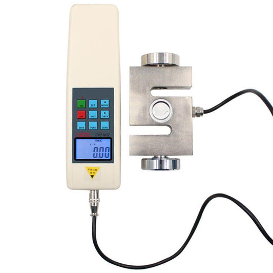 QIUSUO Push Pull Gauge Digital Force Gauge with Peak Load Value 1000N/ 100kg/ 220Lb Indication Error ±1% Load Division Value 1N/ 0.1kg/ 0.1Lb Gravity Acceleration Setting Function 3 Measurement Units N Kg Lb