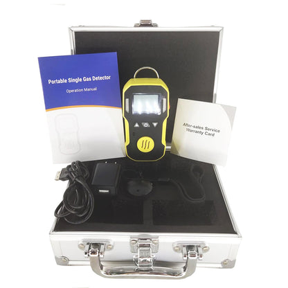 QIUSUO Handheld SO2 Detector Sulfur Dioxide Gas Detectors with Measuring Range 0 to 20ppm Resolution 0.1ppm L-Alarm 5ppm H-Alarm 10ppm Charging Time 4h-6h for Continuous Monitoring of Measurable Gases in Industrial Environments