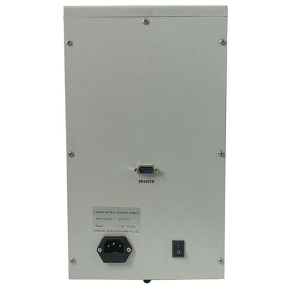 QIUSUO Surface Tensiometer Automatic Liquid Interfacial Tension Meter with Du Nouy Ring Method Test Range 0－1000mN/m Resolution 0.1mN/m for Canning Approval and Cleaning Validation in the Food Industry