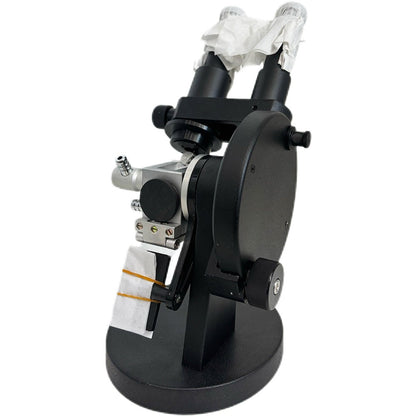 QIUSUO Lab ABBE Refractometer Binocular Refractometer Binocular Abbe Refractometer with 1.3000-1.7000nD 0-95% Brix Accuracy ±0.0003 Digital Display of Temperature Measurement of Refractive Index nD