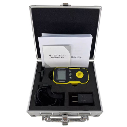QIUSUO Hydrogen Chloride Gas Detector Digital HCL Gas Monitor with Measuring Range 0-50ppm Resolution Ratio 0.1ppm  L-Alarm 5ppm H-Alarm 10ppm Water-proof for Hydrogen Chloride Gas Leakage Detection