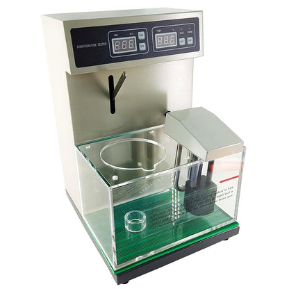 QIUSUO Single Basket Disintegration Tablet Disintegration Testing Instruments with Timing Range (1 to 900) Minutes Temperature Presetting Range (20～45)℃ Automatic Temperature Control Accuracy ±0.5℃