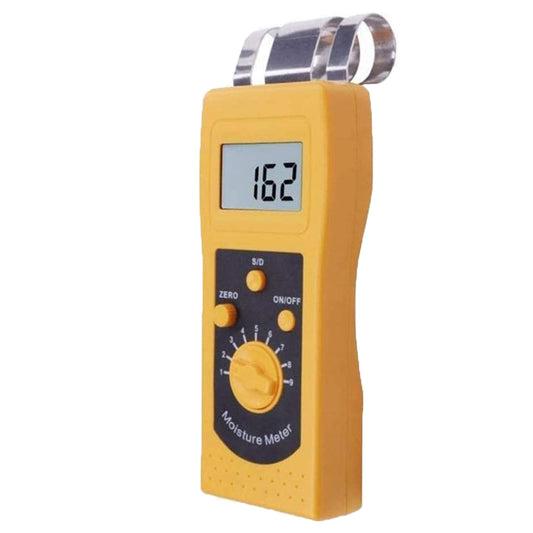 QIUSUO Digital Portable Paper Moisture Meter Moisture Meters for Paper with Measuring Range 0.00-2.00%(d) 0.0-98.0%(s) Digits LCD with Backlight Resolution 0.1 or 0.01
