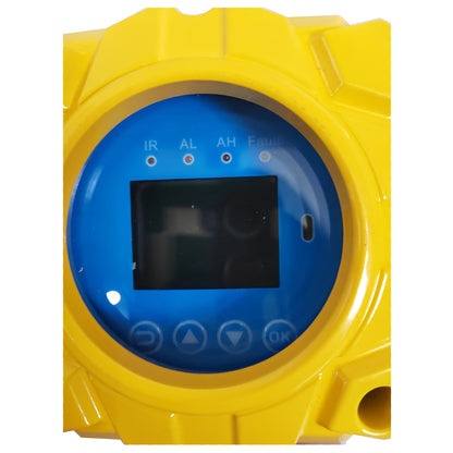 QIUSUO Wall-mounted HCN Gas Detector Hydrogen Cyanide Gas Detector with Measuring Range 0-50ppmDie-Cast Aluminum Shell  Resolution 0.1ppm