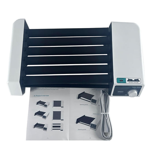 QIUSUO Roller Mixers Laboratory Roller Mixer with 6 Rollers Brushless Motor Rotating Shaking Speed Range of 20-80rpm Max Capacity 12 * 50ml Centrifuge Tube / 0.6kg