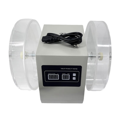 QIUSUO Friability Test Equipment Friability Machine with Inner Diameter of Turntable Cylinder Φ286mm Number of Turntable Cylinders 2 Rotation Speed Range 25 rpm Range of Turning Circles (10~900)Circles