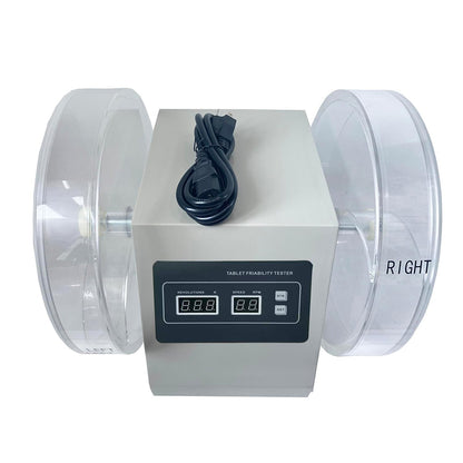QIUSUO Tablet Friability Test Apparatus Friability Machine with Automatically Preset Speed and Lap Parameters Number of Turntable Cylinders 2 Inner Diameter of Turntable Cylinder Φ286mm