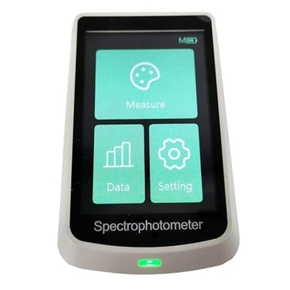 QIUSUO Handheld Spectrophotometer Three Apertures Spectrophotometer with Three Calibers Accuracy 0.01 Smart Auto Calibration LED+UV Light Source Repeatability dE*ab≤0.03 Smart Auto Calibration for Printing Paint Textiles