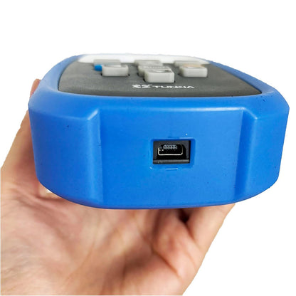 QIUSUO Handheld 3-Axis Fluxgate Magnetometer Teslameter Gauss Meter Tester with Accuracy 2% Range 0 to 100μT Resolution 10nT for Fragmentation Processing Security Check 5-Digits Display Magnetic Measurement Data Storage for Magnetic Shielding Evaluation