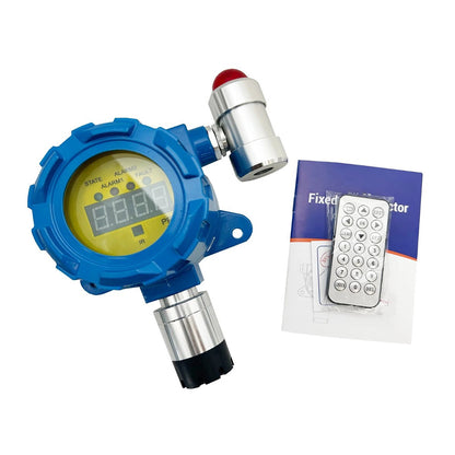 QIUSUO NH3 Detection Fixed Ammonia Monitor with Resolution 0.01ppm Precision＜5% F.S L-alarm 20ppm H-alarm 50ppm  Range 0-100ppm Advanced Micro-Power Technology Sensors ABS Material Waterproof