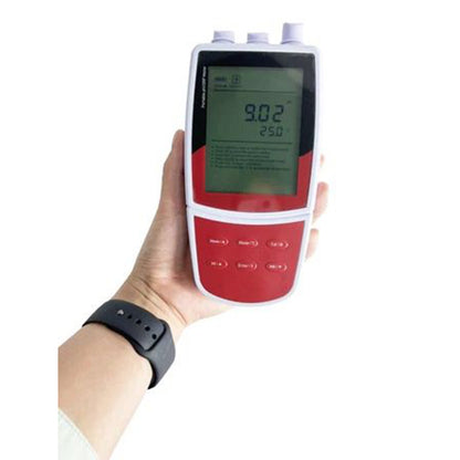 QIUSUO Portable pH Meter Temperature Meter with Calibration Liquids Range -2.000 to 20.000 pH Range -1999.9 to 1999.9 mV Resolution 0.1/1 mV Selectable Accuracy ±0.2 mV Auto-read Function USB Communication Interface USB Communication Interface