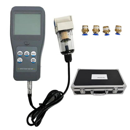 QIUSUO Digital  Dewpoint Meter Portable Dew Point Meter Tester with Ambient Temperature Range -30~120°C (-22~248°F) Wet Bulb Temperature Range -20~40°C (-4~104°F) PPM Range 0~50000 Dew Point Temperature Range -45~120°C (-49~248°F)