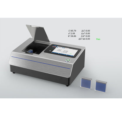 QIUSUO Lab Liquid Colorimeter Liquid Spectrophotometer with Standard Deviation within 0.05% D/0 Geometric Optical Structure Rich Chromaticity Indicators Transmittance Range 0-200% Chroma value within ΔE*ab 0.015 for Liquid Chromaticity MeasurementC