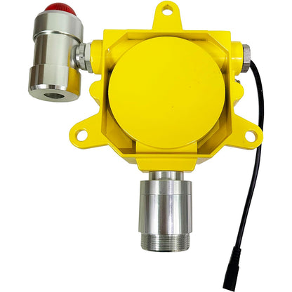 QIUSUO Fixed HCN Gas Detector Hydrogen Cyanide Gas Detector with Measuring Range 0-50ppm Resolution 0.1ppm  L-Alarm 5ppm H-Alarm 10ppm Sound Light Alarm Monitor for Gas Detection in the Metallurgical Petroleum Chemical Municipal and Other Industries