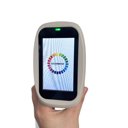QIUSUO Color Difference Analyzer Digital Spectrocolorimeter with Single Aperture Φ8mm Displayed Accuracy 0.01 Measured Reflectance Range 0-200% Measuring Time About 1s Observer Angle 2°/10°