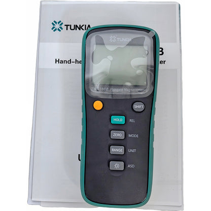 QIUSUO Handheld Uniaxial Fluxgate Magnetometer Magnetic EMF Gauss Meter with Accuracy 2% Measuring Range 0~2000μT Measuring Range 0~2000μTHigh Sensitivity High Linearity Low Drift Fluxgate Sensor for Measuring Low Magnetic Field