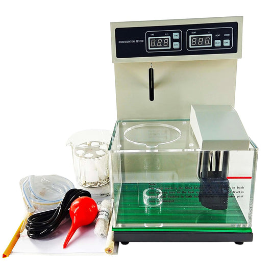 QIUSUO Disintegration Test Apparatus Disintegration Test Machine with Number of Lifting Baskets 1 Number of Hanging Basket Glass Tubes 6 Timing Accuracy ±0.5min Timing Range (1 to 900) Minutes