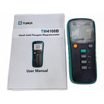 QIUSUO Digital Fluxgate Magnetometer High Sensitive Magnetometer Fluxmeter with Measuring Range 0~2000μT Accuracy 1% Frequency Range DC～400 Hz Linearity ± 0.5% Fluxgate Probe Input Interface Single-axis Fluxgate Sensor for Measuring Low Magnetic Field