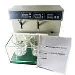 QIUSUO Tablet Disintegration Testing Instruments Disintegration Test Machine with Number of Hanging Glass Tubes 12 Flat Basket Assembly 2 Micro Water Pump Circulating Water Flow Uniform Heating System