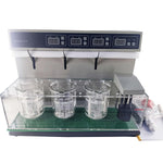 QIUSUO Disintegration Test Apparatus Tablet Disintegration Testing Instruments with Timing Range (1 to 900) Minutes Timing Accuracy ±0.5min Temperature Preset Range (20～45)℃ Three Cups and Three Channels