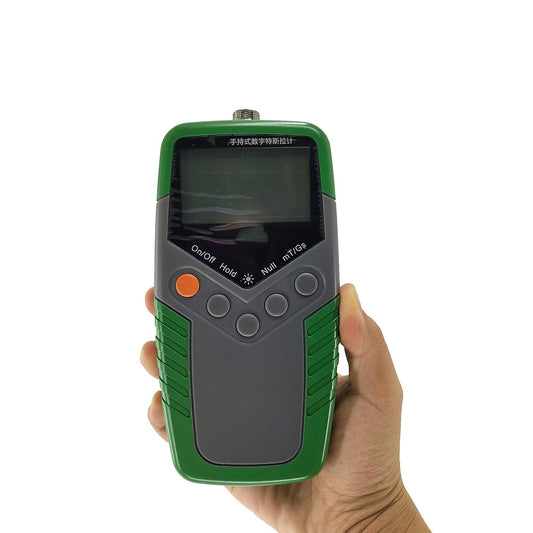 QIUSUO Digital Tesla Meter Digital Permanent Magnet Gauss Meter with 1% Accuracy 0 to 2400mT 0 to 24000Gs Resolution 0.01mT 0.1Gs
