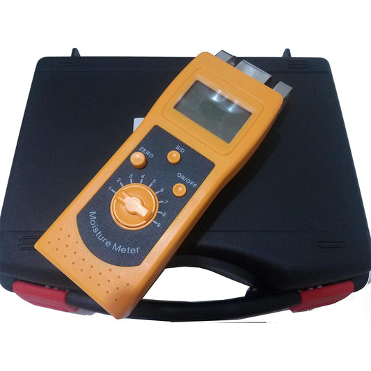 QIUSUO Paper Moisture Tester Handheld Paper Moisture Analyzer with with Measuring Range 0-98% Resolution 0.1/0.01 for Corrugated Paper,Cartons,Paper Rolls,Etc