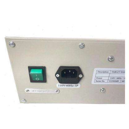 QIUSUO Hardness Test Apparatus Digital Tablet Hardness Tester with 2-200N 40mm Electric Pressurized Accuracy ±1.5% Max Number in Each Group ≤100P Automatic Statistic Printing for Detecting Tablet Breaking Hardness
