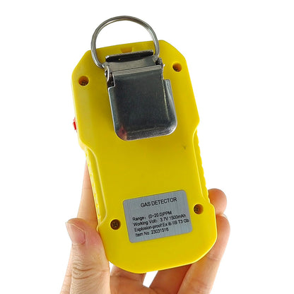 QIUSUO Hydrogen Cyanide Gas Detector HCL Portable Gas Detectors with Measuring Range 0 to 50ppm Resolution 0.1ppm  L-Alarm 5ppm H-Alarm 10ppm Working Time≧8h Continuously for Continuous Monitoring of Measurable Gases in Industrial Environments