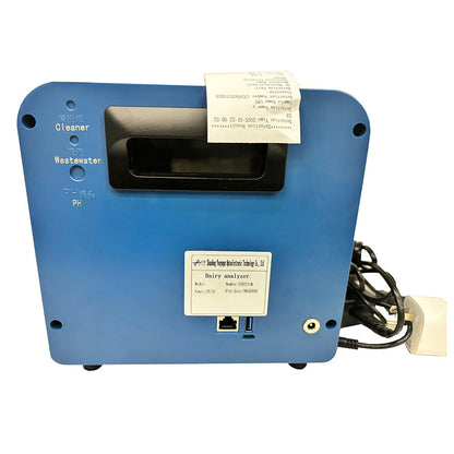 QIUSUO Dairy Analyzer Milk Analyzer Detector with USB Interface 7-inch Touch Screen Built-in Automatic Cleaning Function Built-in Thermal Printer