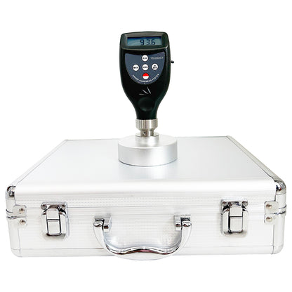 QIUSUO Portable Foam Hardness Tester Digital Foam Hardness Tester Meter Gauge Shore F Durometer for Sponge Soft Foam Pillow Polyurethane Rubber with Measurement Range 10 to 90HF Resolution 0.1HF Accuracy ≤±1HF