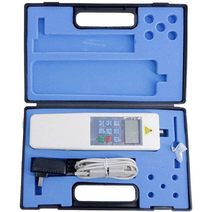 QIUSUO Force Gauge Mechanical Force Gauge with Indication Error ±1% Peak Load Value 1000N/ 100kg/ 220Lb Three Measurement Units for Selection N kg lb Five Test Modes Three Display Modes for Push-Pull Load Insertion Force Test Destructive Test