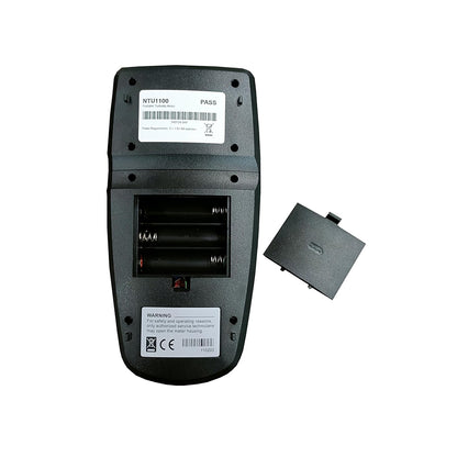 QIUSUO Lab Turbidity Meter Kit Turbidity Tester with 4 PCS Calibration Solution Vials Range 0~1100 NTU/FNU 0~275 EBC 0~9999 ASBC 2-5 Point Calibration 100 Groups Storage USB Interface