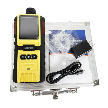 QIUSUO Portable Ethylene Oxide Gas Detector C2H4O Gas Leak Detector with Measuring Range 0-100ppm Built-in Pump Water-Proof Dust-Proof and Explosion-Proof Resolution 1ppm L-alarm 10ppm H-alarm 20ppm Response Time ≦30s