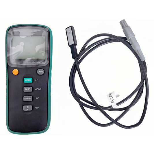 QIUSUO Fluxgate Magnetometer High Sensitive Magnetometer Fluxmeter with Accuracy 2% Test Range 0~2000 USB Interface 5 Digits Display Frequency Range DC～400 Hz for Measuring Low Magnetic Field