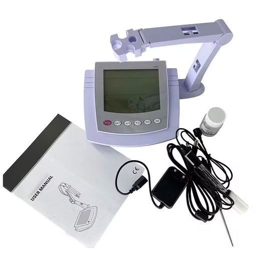 QIUSUO Benchtop Chloride Ion Meter Cl Ion Meter with Range 1 to 35000 ppm Calibration Liquids Calibration Solutions 0.001/0.01/0.1/1/10/100/1000/10000 Measurement Units ppm mg/L mol/L mmol/L Accuracy ±0.5% F.S. Backlit LCD Display for Testing Cl Ion