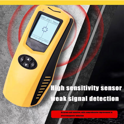 QIUSUO Rebar Detector Reinforcement Detector Scanner Digital Rebar Detector with Range 1 to 120mm Concrete Protective Layer Tester LCD Display