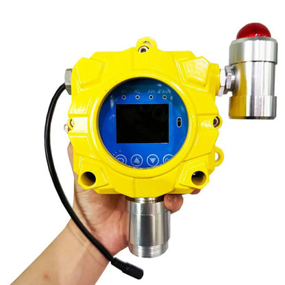QIUSUO NH3 Detector Wall-mounted Ammonia Monitor with L-alarm 20 ppm H-alarm 50 ppm Range 0-100ppm Resolution 1ppm Accuracy ≦ 5% F.S Advanced Micro-Power Technology Sensors ABS Material Waterproof