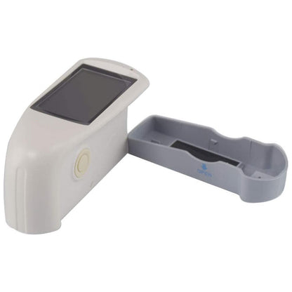QIUSUO 60° Gloss Meter Single Angle Gloss Meter with Measuring Range 0~300GU Display 5 Sets Of Measurement Data Measuring Area (mm) 9x15 Errors ±1.5 ± 1.5% TFT 3.5 Inch Display for Plastic Paper Hardware Industries Etc