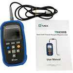 QIUSUO 3 Axis Fluxgate Magnetometer Handheld Three-axis Fluxgate Magnetometer with 5-Digits Display Measuring XYZ Component Vector Synthetic Value Range 0 to 500μT Accuracy 1% Resolution 10nT for Fragmentation Processing Security Check