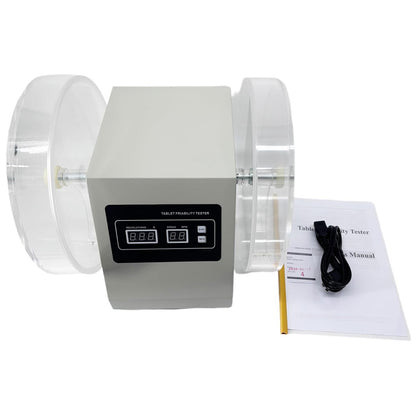 QIUSUO Friability Test Equipment Friability Machine with Inner Diameter of Turntable Cylinder Φ286mm Number of Turntable Cylinders 2 Rotation Speed Range 25 rpm Range of Turning Circles (10~900)Circles