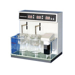 QIUSUO Disintegration Apparatus Laboratory Disintegration Testers with Double Cups and Two Channels Timing Accuracy ±0.5min Micro Water Pump Circulating Water Flow Uniform Heating System