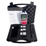 QIUSUO Portable Water pH Analyzer Portable pH Gauge Tester with Calibration Liquids Range -2.00 to 20.00 pH Range -1999 to 1999 mV Calibration 1 to 3 points USB Communication Interface Expanded Memory Stores or Recalls up to 100 Data Sets