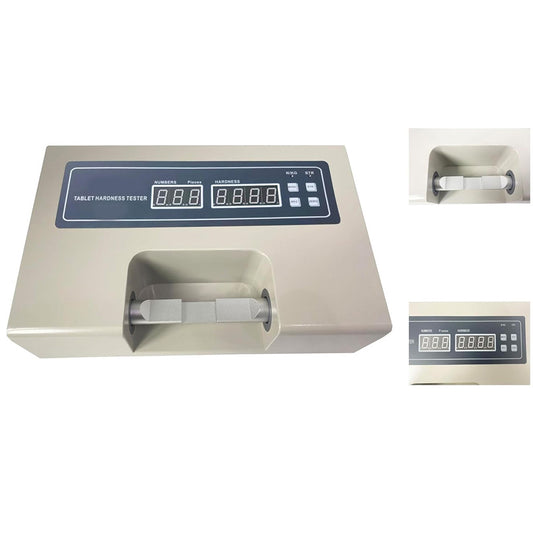 QIUSUO Automatic Tablet Hardness Tester Tablet Hardness Test Apparatus with Accuracy ±1.5% Test period 20S/P Range 2～200N Max Number in Each Group ≤100P Built-in Printer Auto-Test Auto-diagnose Auto-AlarmV