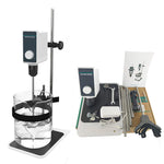 QIUSUO Overhead Mixer Overhead Mixer with Max Amount of Stirring(H2O) 5L Max Torque 10N.cm Clamping Diameter Range of Drill Chuck 1 - 10 mm Brush Motor Power 20W RPM 200-1500rpm Max Torque 10N.cm