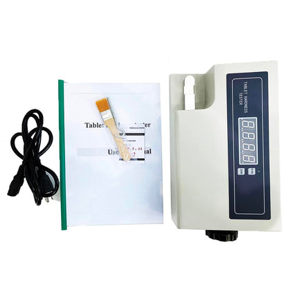 QIUSUO Tablet Hardness Tester Tablet Hardness Testing Equipment with Hardness Range 2 to 200 N 0.2 to 20KG Probe Procession Range 3 to 20mm Hardness Accuracy ±1.5% LED Display