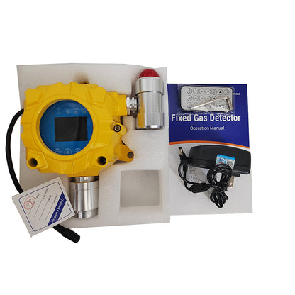 QIUSUO Fixed H2 Gas Detector Hydrogen Gas Detector with Measuring Range 0-1000ppm Resolution 1ppm Signal Output 4 to 20mA and RS485 LCD Display
