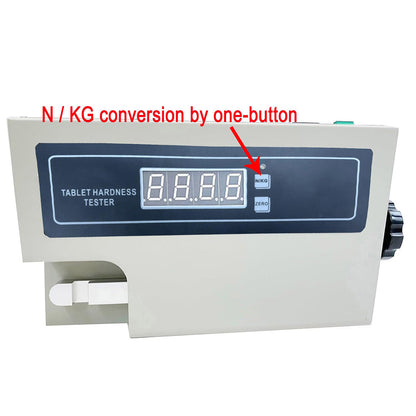 QIUSUO Tablet Hardness Testers Lab Tablet Hardness Tester with Hardness Range (2～200) N/(0.2～20) kg Hardness Accuracy ±1.5 % Probe Procession Range (3~20) mm N / KG Conversion by One-Button