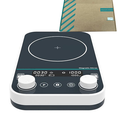 QIUSUO Industrial 10L Magnetic Stirrers Digital Large Capacity Magnetic Stirrer with Workplate Size 240*240mm Max Capacity 10L Tempered Glass Panel Suitable Stir Bar 50mm
