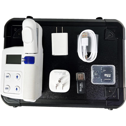 QIUSUO Plant Nutrition Analyzer Portable Chlorophyll Meter Tester with Measure Range Chlorophyll 0.0-99.99SPAD Nitrogen Content 0.0-99.99mg/g Leaf Temperature -10-99.9℃ Leaf Humidity 0.0-99.9RH%