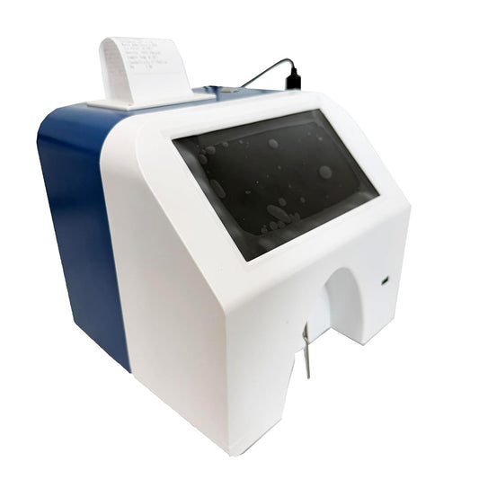 QIUSUO Dairy Analyzer Dual Pump Milk Analyzer Tester Detector with Built-in Automatic Cleaning Function USB Interface Thermal Printer for Fat Protein Lactose Non-fat Solid Density Water Content Ice Point Ash pH Value Conductivity Milk Temperature